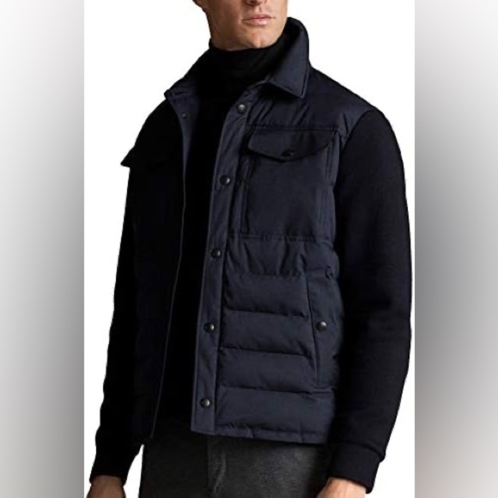 Massimo Dutti Men Contrast technical jacket with … - image 1